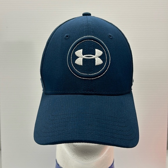 Under Armour Golf Cap‎ Hat Navy Size Medium EUC - Picture 1 of 9